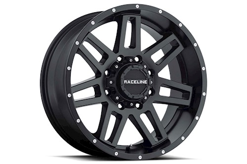 Rough Country Raceline Injector | Matte Black | 18x9 | 6x5.5/6x135 | -12mm LARGE