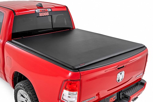 Rough Country Roll Up Bed Cover 6'4" Bed No Rambox for Ram 1500 09-18/2500 10+ LARGE