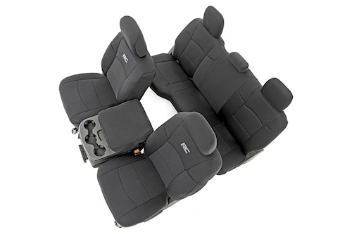 Rough Country Seat Covers FR & RR 60/40 Rear Seat For Ram 2500 2WD/4WD 19-22 LARGE