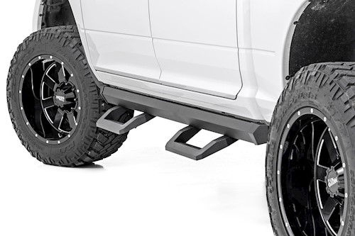 Rough Country SR2 Adjustable Aluminum Steps | Crew Cab | Ram 1500/2500/3500 2WD/4WD LARGE