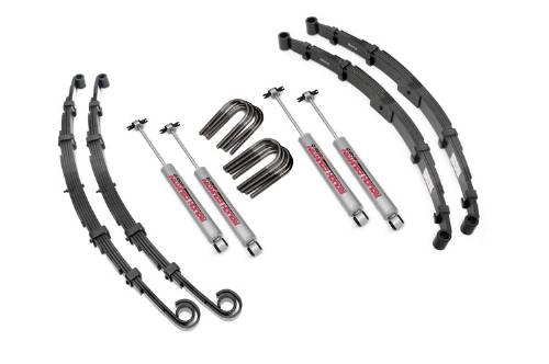 Fat Bob's Garage, Rough Country Part #600.2, Jeep CJ 5/6, M38A1 2.5" Suspension Lift Kit 4WD 1955-1968 LARGE