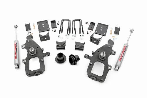 Fat Bob's Garage, Rough Country part #801.20, Ford F150 3" Front 5" Rear Lowering Kit 2WD 2004-2008 LARGE