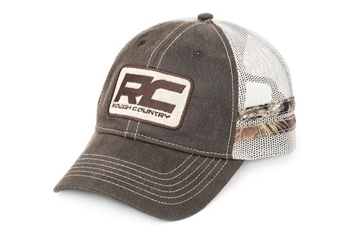 Rough Country Hat Mesh Rough Country Patch Brown/Camo LARGE