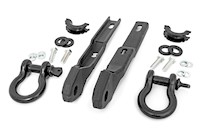 Rough Country Tow Hook Shackle Convr w/D-Rings & Isolators fits 17-20 Titan MAIN