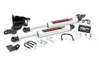 Rough Country Dual V2 Steering Stabilizer for Jeep Wrangler JL Gladiator JT 18+ MAIN