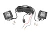 Rough Country Black Series LED Light Pair 2" SAE Fog Yellow 70907A THUMBNAIL