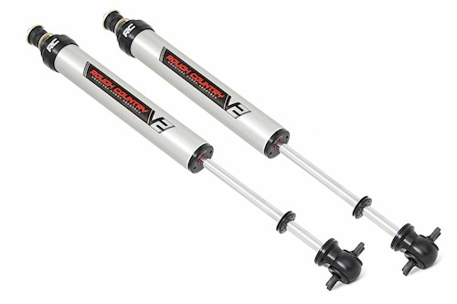 Rough Country for Jeep Wrangler TJ/Cherokee XJ V2 Front Shocks (Pair) | 3.5-4.5" LARGE