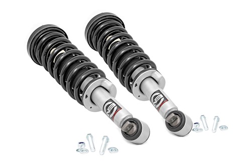 Rough Country Loaded Strut Pair Stock for Ford F-150 2WD 2014-2023 501160 LARGE