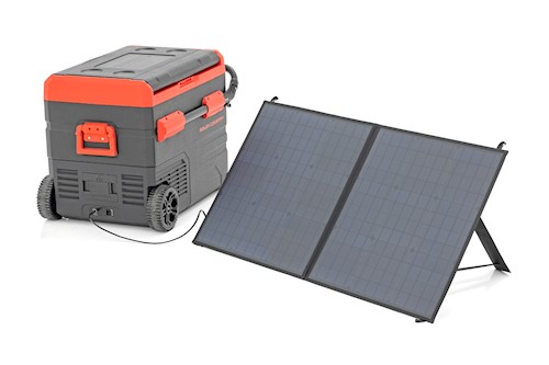 Rough Country 50L Portable Fridge/Freezer w/Solar Rechargeable 12 Volt/AC 110 LARGE
