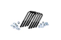 Rough Country 9/16-inch Large Radius U-bolts 3.125 x 10.0 7650 MAIN