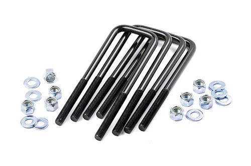 Rough Country 9/16-inch Square U-bolts 3.25 x 8.5 Set of 4 -7627 LARGE
