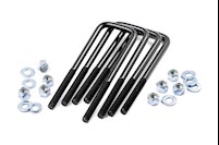 Rough Country 9/16-inch Square U-bolts 3.25 x 8.5 Set of 4 -7627 MAIN