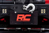Rough Country Quick Release Hawse Fairlead License Plate Mount RS124 MAIN