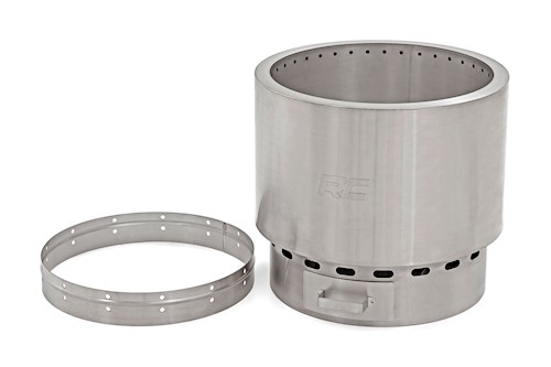 Rough Country Stainless Steel Smokeless Fire Pit w/Carry Bag 117515 LARGE