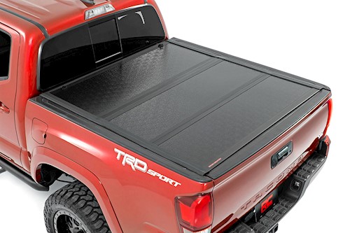 Rough Country Low Profile Hard Tri-Fold Cover For Toyota Tacoma 16-23 | 6' Bed LARGE
