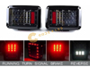 Jeep Wrangler JK Brake Lights Clear Lens 07-18 SWATCH