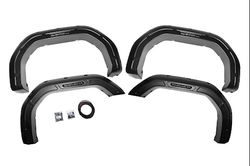 Rough Country Defender Fender Flares GMC Sierra 2500/3500 GB8 Ebony Twilight 20+ LARGE