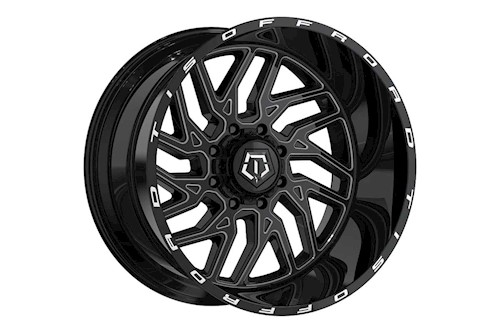 Rough Country TIS Wheel | Black Milled | 20x10 | 6x5.5 | -25mm 544BM-2106825 LARGE