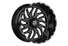 Rough Country TIS Wheel | Black Milled | 20x10 | 6x5.5 | -25mm 544BM-2106825 THUMBNAIL