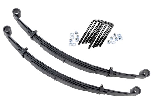 Rough Country Front Leaf Springs 4" Lift Pair For Ford F-250 4WD 1980-1997 LARGE