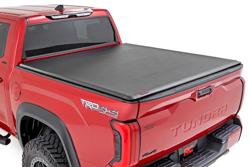 Rough Country Soft Roll Up Bed Cover | 5'7" Bed | for Toyota Tundra (22-23) LARGE