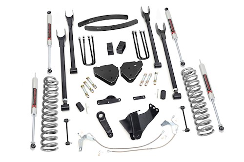 Rough Country 6" Lift Kit Gas 4 Link M1 For Ford Super Duty 4WD 08-10 58840 LARGE