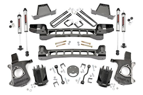 Rough Country 6in Suspension Lift Kit w/V2 Shocks for GM 99-06 1500 PU 2WD 23470 LARGE