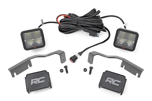 Rough Country LED Ditch Mount 2" Spectrum Pair Spot for Nissan Frontier 22-23 LARGE