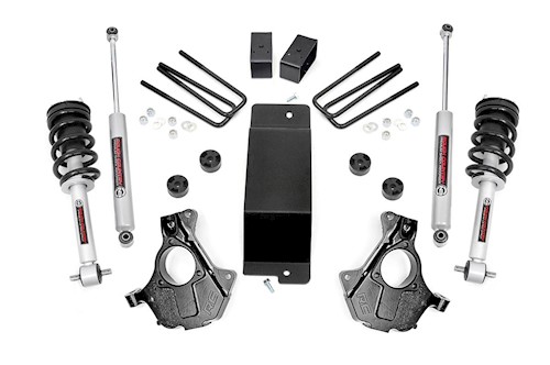 Rough Country Chevy GMC 1500 Pickup 3.5" Susp Lift w/Lifted Struts 14-18 4wd LARGE