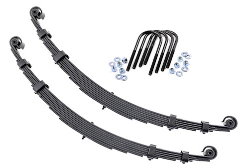 Rough Country Front Leaf Springs 2.5" Lift Pair For Jeep CJ 4WD 1959-1968 LARGE