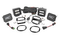 Rough Country 2-inch Cree LED Fog Light Kit Black Series|10-18 for Wrangler JK MAIN
