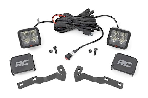 Rough Country LED Ditch Mount 2" Spectrum PR Spot for Toyota Tacoma 16-23 81080 LARGE