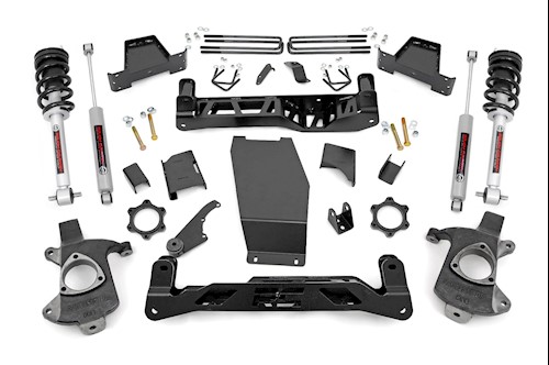 Rough Country 6" GM Suspension Lift Kit w/N3 Struts N3 Shocks 14-18 1500 PU 4WD LARGE