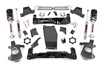 Rough Country 6" GM Suspension Lift Kit w/N3 Struts N3 Shocks 14-18 1500 PU 4WD MAIN