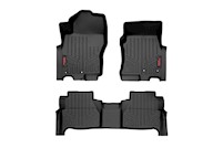 Rough Country Floor Mats FR & RR Crew Cab for Nissan Frontier 2WD/4WD 2022 MAIN