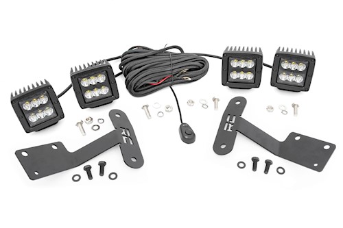 Rough Country For Toyota 2-inch LED Ditch Kit 14-20 Tundra|Blacks Series Spot LARGE