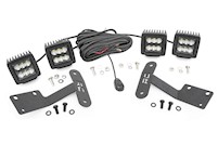 Rough Country For Toyota 2-inch LED Ditch Kit 14-20 Tundra|Blacks Series Spot MAIN