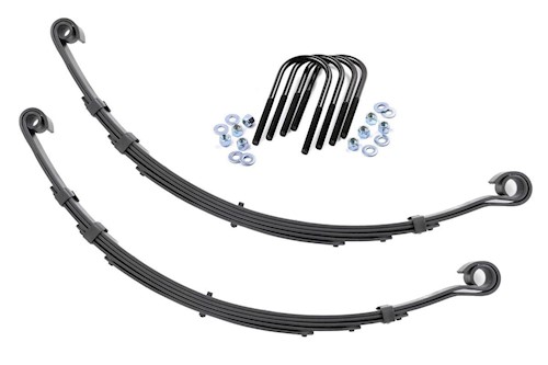 Rough Country Front Leaf Springs 4" Lift Pair For Jeep CJ 7 4WD 1982-1986 LARGE
