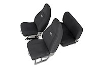 Rough Country For Jeep Neoprene Seat Cover Set | Black [87-90 Wrangler YJ] 91008 MAIN