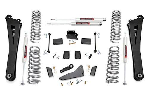 Rough Country Suspension Lift Kit 5" Diesel Dual Rte Coils M1 For Ram 2500 14-18 LARGE