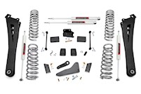 Rough Country Suspension Lift Kit 5" Diesel Dual Rte Coils M1 For Ram 2500 14-18 MAIN