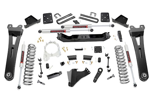 Rough Country 6 Inch Lift Kit R/A No OVLD M1 Shocks for Ford SuperDuty 17-22 55640 LARGE