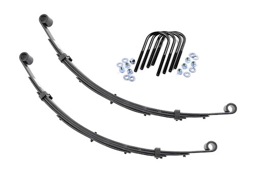 Rough Country Front Leaf Springs 3" Lift For Jeep GW 84-90/Wagoneer 74-83 LARGE