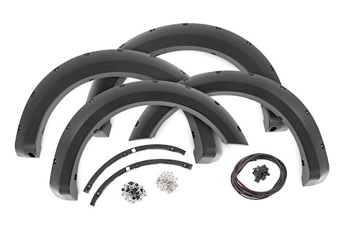 Rough Country Pocket Fender Flares YZ Oxford White for Ford F150 09-14 LARGE