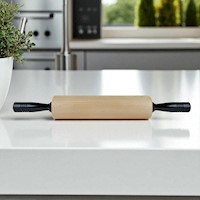 Rolling Pin - 12" with black handles MAIN