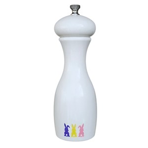 MARSALA SALT or PEPPER MILL-white-Bunny LARGE