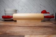 Rolling Pin - 12" with cinnabar handles THUMBNAIL