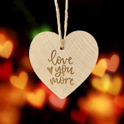 Heart Ornament - Love You More THUMBNAIL