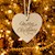 Heart Ornament - Merry Christmas SWATCH