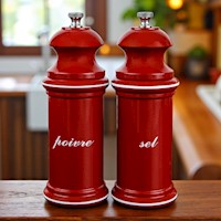 Provencal Salt & Pepper Mill Set - Cinnabar MAIN